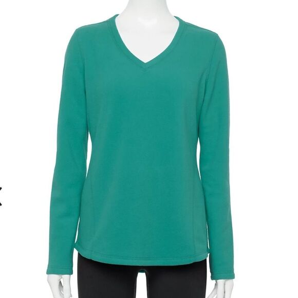 Tek Gear Microfleece V-Neck Top - Picture 1 of 5